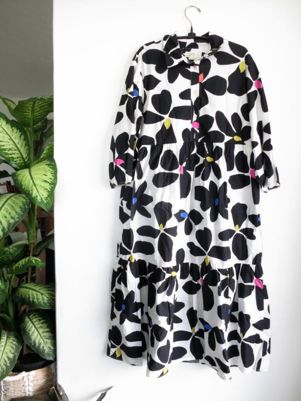 Maeve The Bettina Tiered Shirt Dress Small EUC Anthropologie